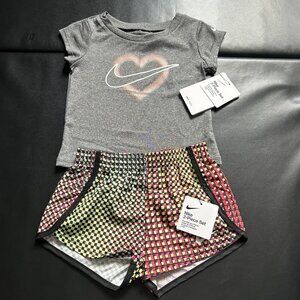 NWT Nike Glitter Athletic Set Baby Girls Size 18M